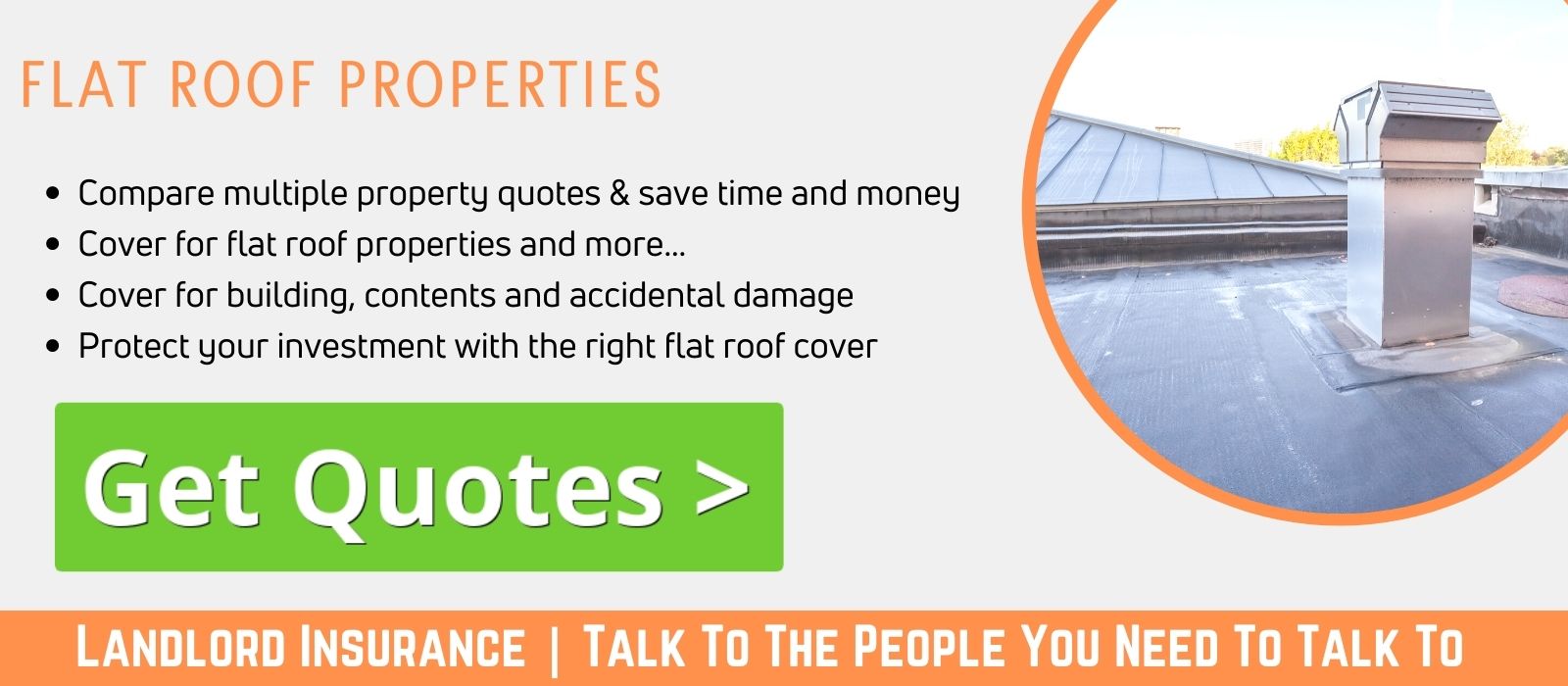 Landlord insurance for flat roof properties