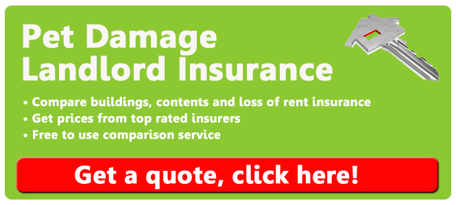 Get landlord insurance with pet damage cover